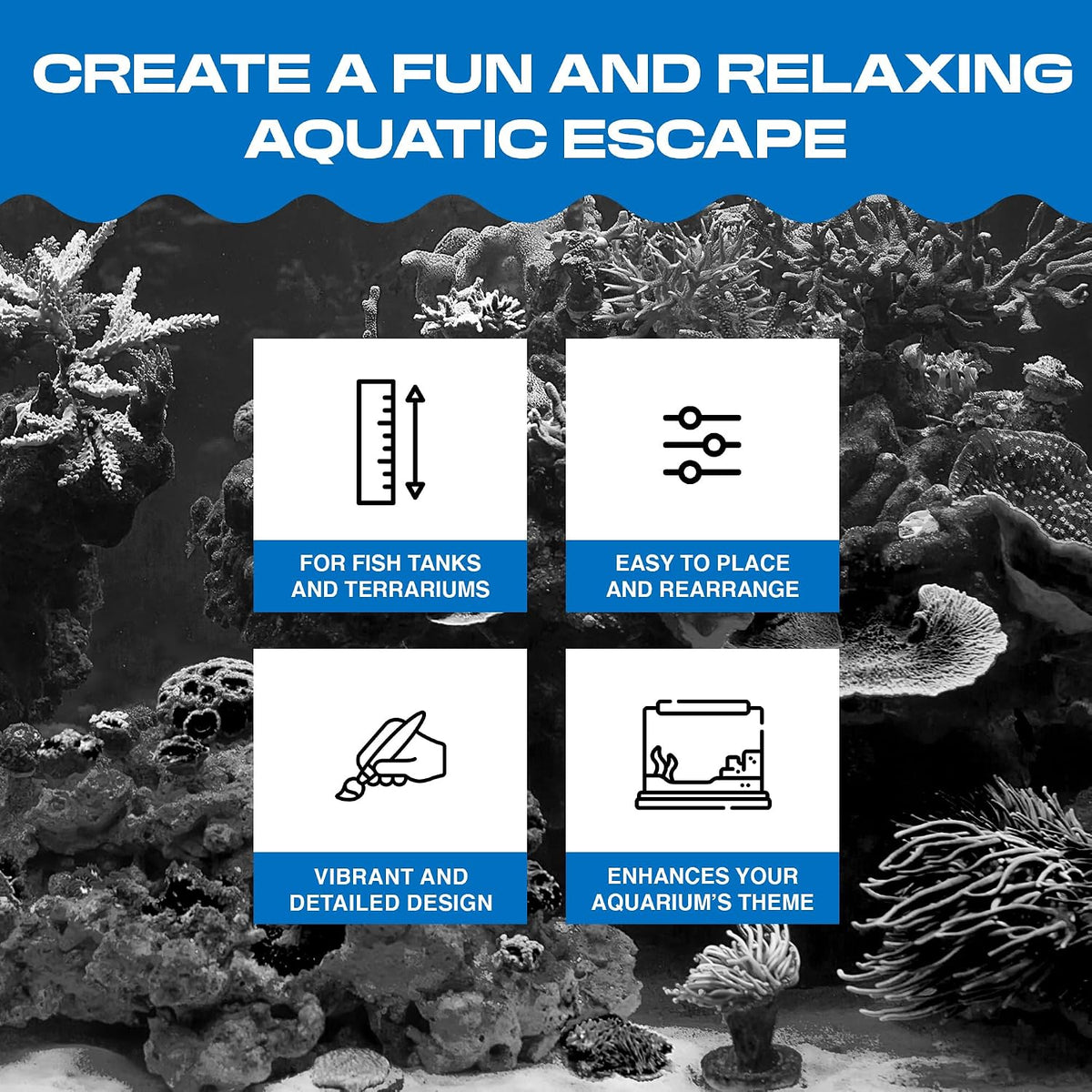 Officially Licensed Spongebob Fish Tank Decorations, 3-Piece Set