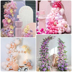 7.2FT Arch Backdrop Stand White Metal Wedding Arch Backdrop Stand