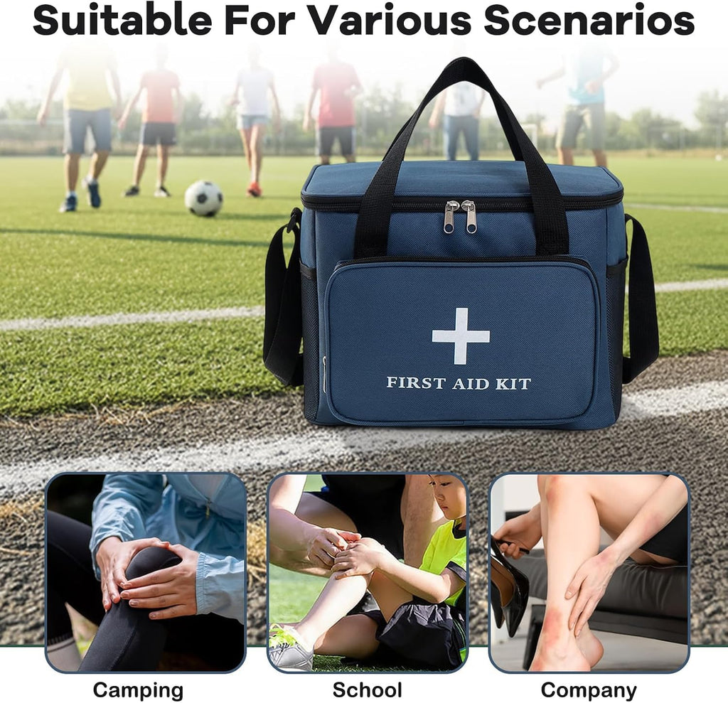 Empty First Aid Bag, Empty First Aid Kit，Blue