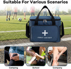 Empty First Aid Bag, Empty First Aid Kit，Blue