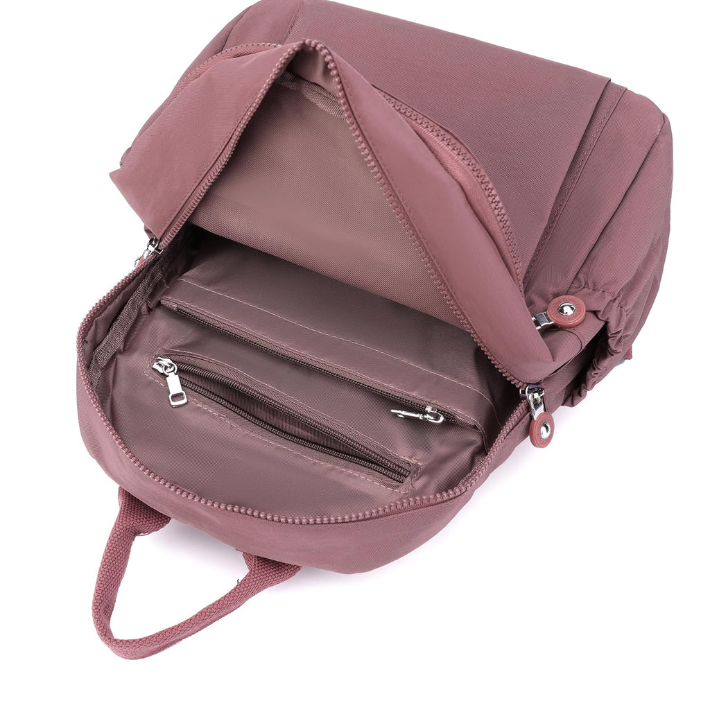 Mini Nylon Women Backpack Purse Lightweight Waterproof Travel Multi-Pockets