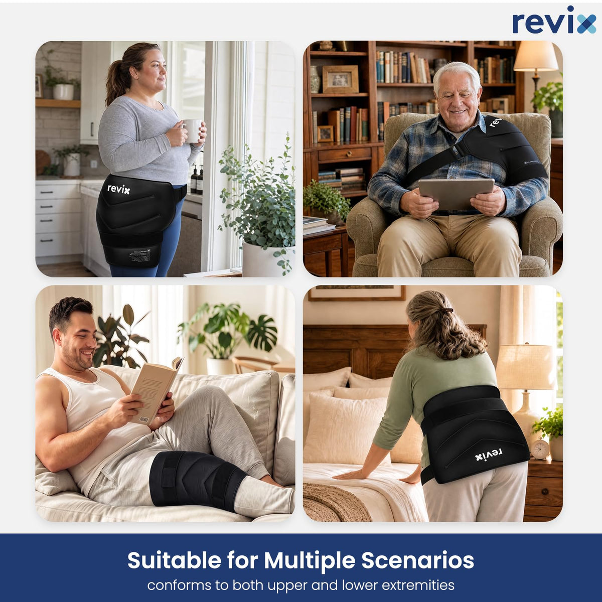 XXL Hip Ice Pack Wrap for Hip Replacement, Reusable Gel Ice Pack