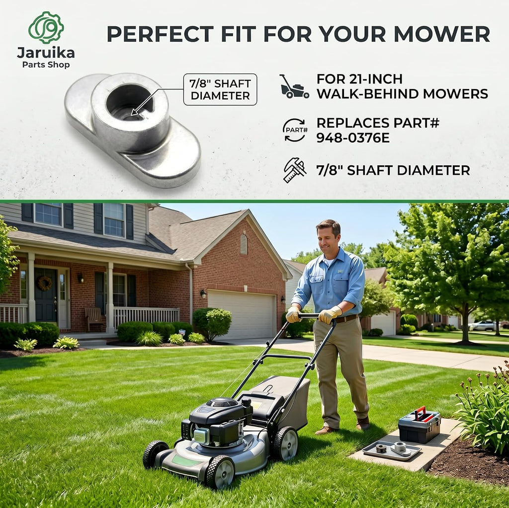 748-0376E Lawn Mower Blade Adapter Kit 7/8 Inch Shaft Bow-Tie Star Pattern Compatible with MTD Troy-Bilt Cub Cadet
