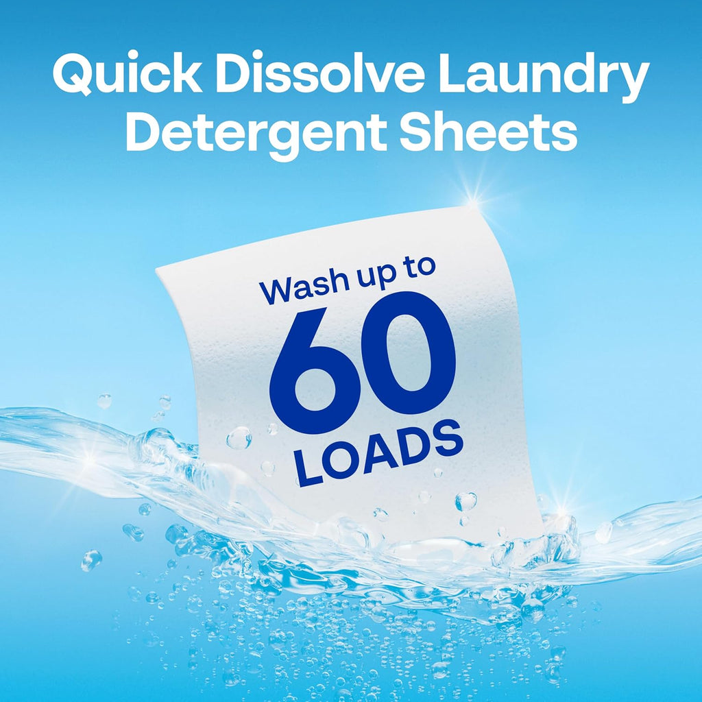 Laundry Detergent Sheets Calming Lavender 60 Loads