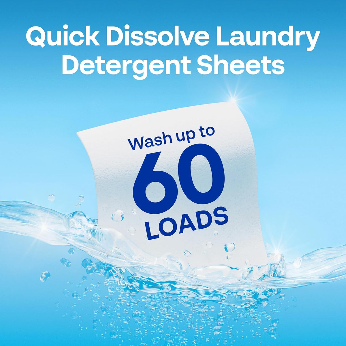 Laundry Detergent Sheets Fresh Spring Blossoms 60 Loads