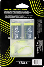 USB-C Rechargeable 9v Battery by Paleblue - 2-Pack