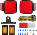 12V LED Trailer Light Kit, Super Bright Submersible Boat Trailer Lights, Utility Brake Turn Tail Lights for Camper