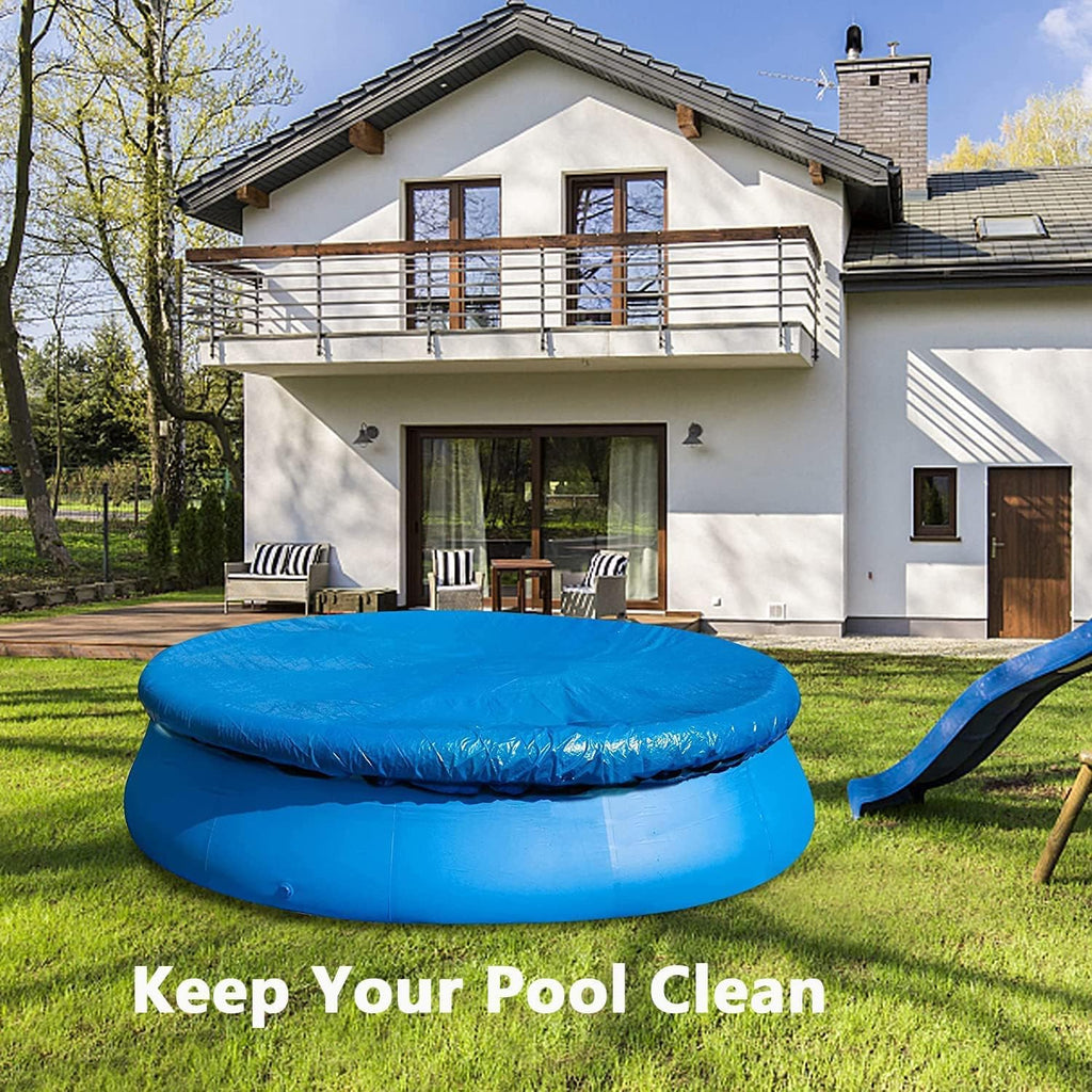 Solar Heating Round Pool Cover, Blue, 12 Ft