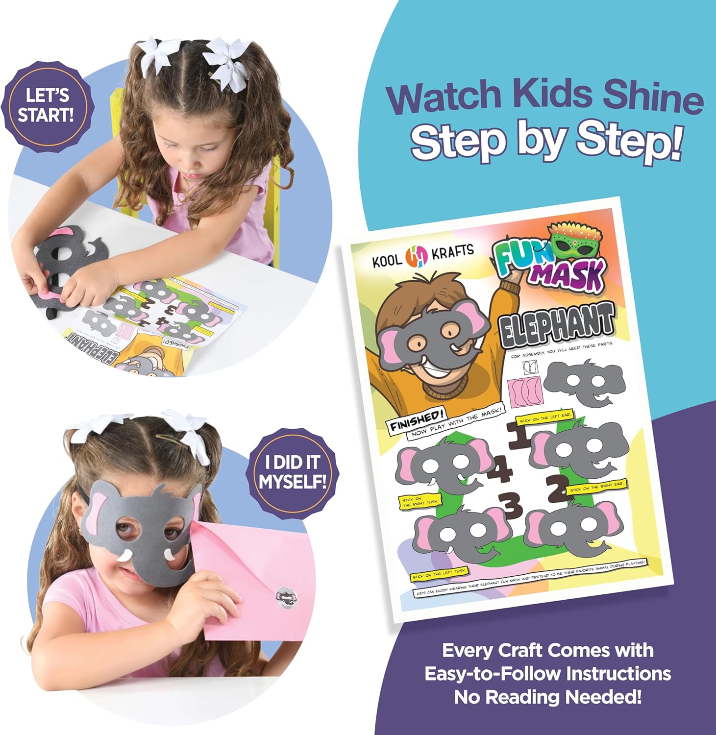 20 Arts & Crafts Kit for Kids, All-Inclusive, No Mess Craft Kits & Supplies for Boys & Girls – DIY Creative Activity