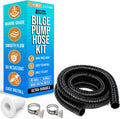 1 1/8 Bilge Pump Hose Kit, Includes 6.5 Ft Hose, Thru Hull Discharge Outlet