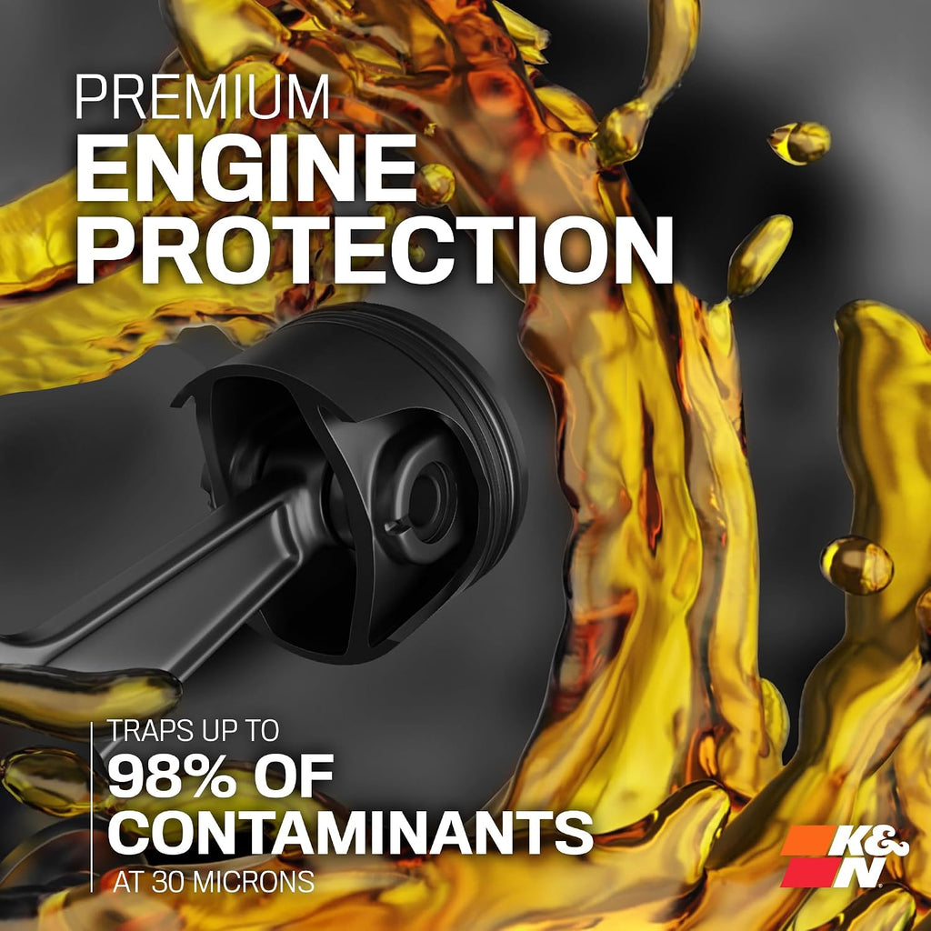K&N Motorcycle Oil Filter: High Performance, Premium, KN-155
