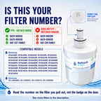 Refresh Refrigerator Water Filter Replacement, Samsung DA29-00003G, 3-Pack