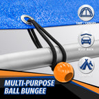 32-Piece Bungee Cord Assortment with Hooks
