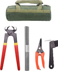 8 inch Farrier Tool Kits （5 Piece） Mini Rasp Hoof File Equine Metal Shears Farriers Hoof Nipper for Goat Pig