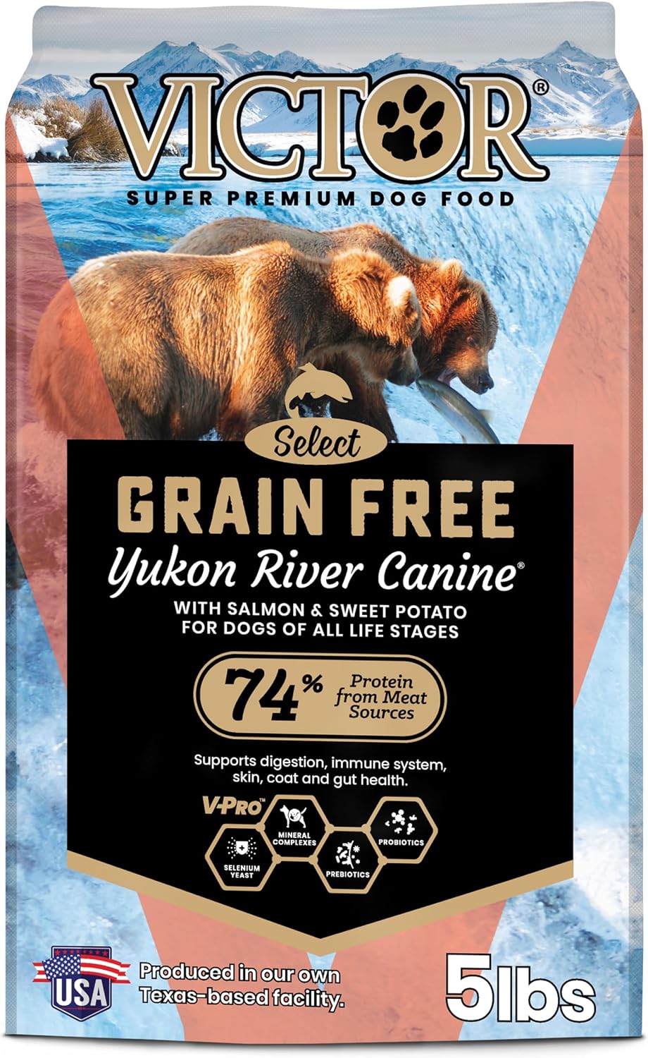 Grain Free Yukon River Canine - High Protein Dry Dog Food, 5 lb