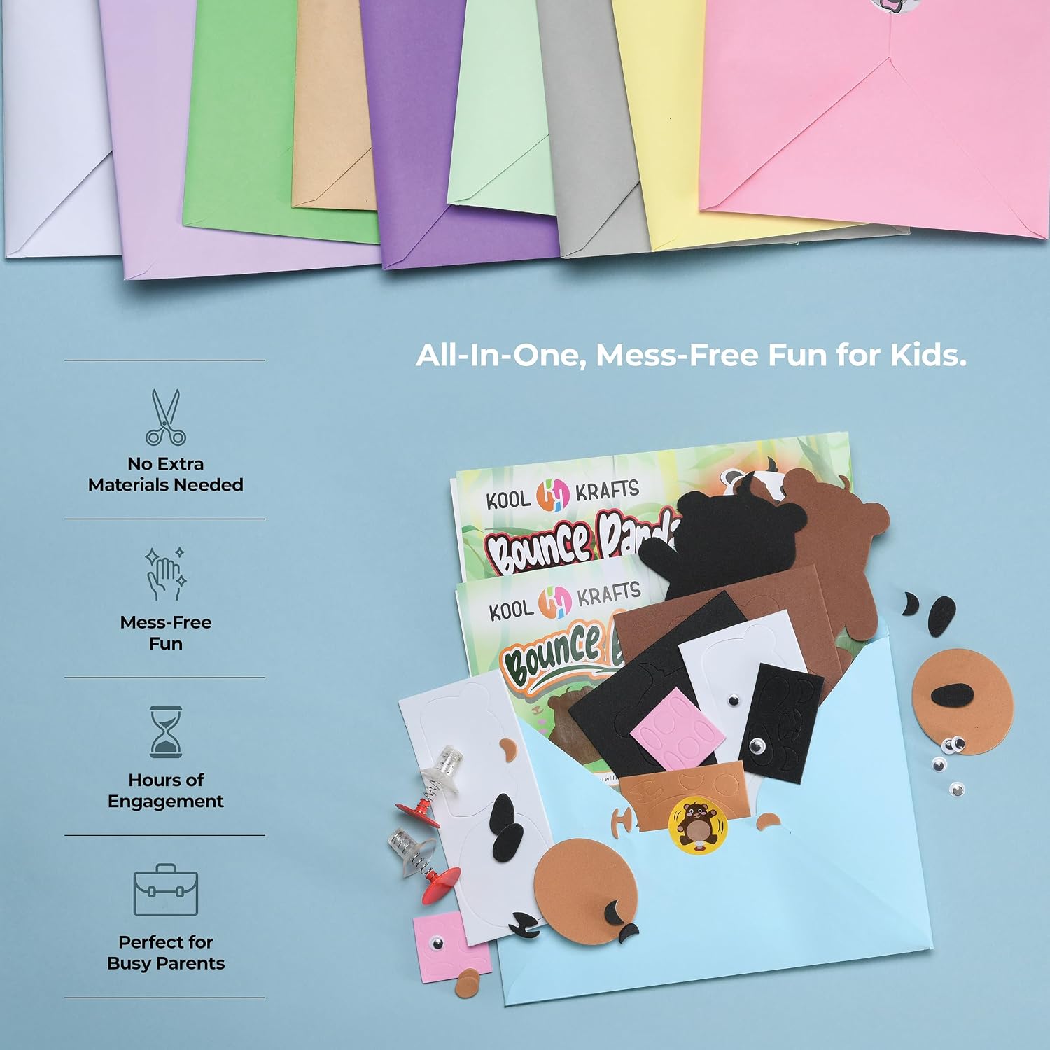 20 Arts & Crafts Kit for Kids, All-Inclusive, No Mess Craft Kits & Supplies for Boys & Girls – DIY Creative Activity