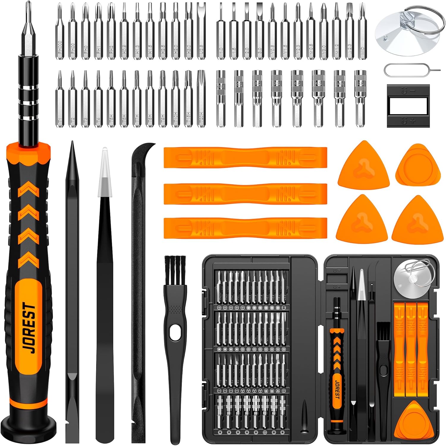 59Pcs Small Precision Screwdriver Set with Torx T5, T6, T8, Mini Repair Tool Kit for Macbook, Computer, Laptop
