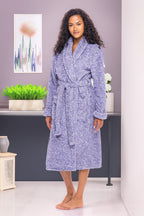 Women's Long Sleeve Plush Fleece Robe with Pockets, Bathrobe