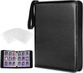9 Pocket Trading Card Binder, 1008 Pockets in 56 Removable Double-Sided Sleeves, PU Zip Card Collection Storage