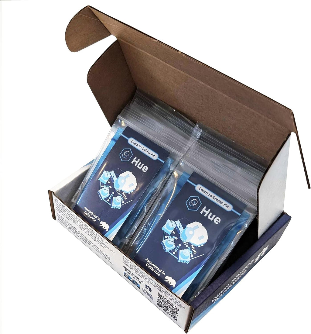 Hue | Learn to Solder Kit | Educator Pack (8pcs) | Educational STEM Electronics Kit