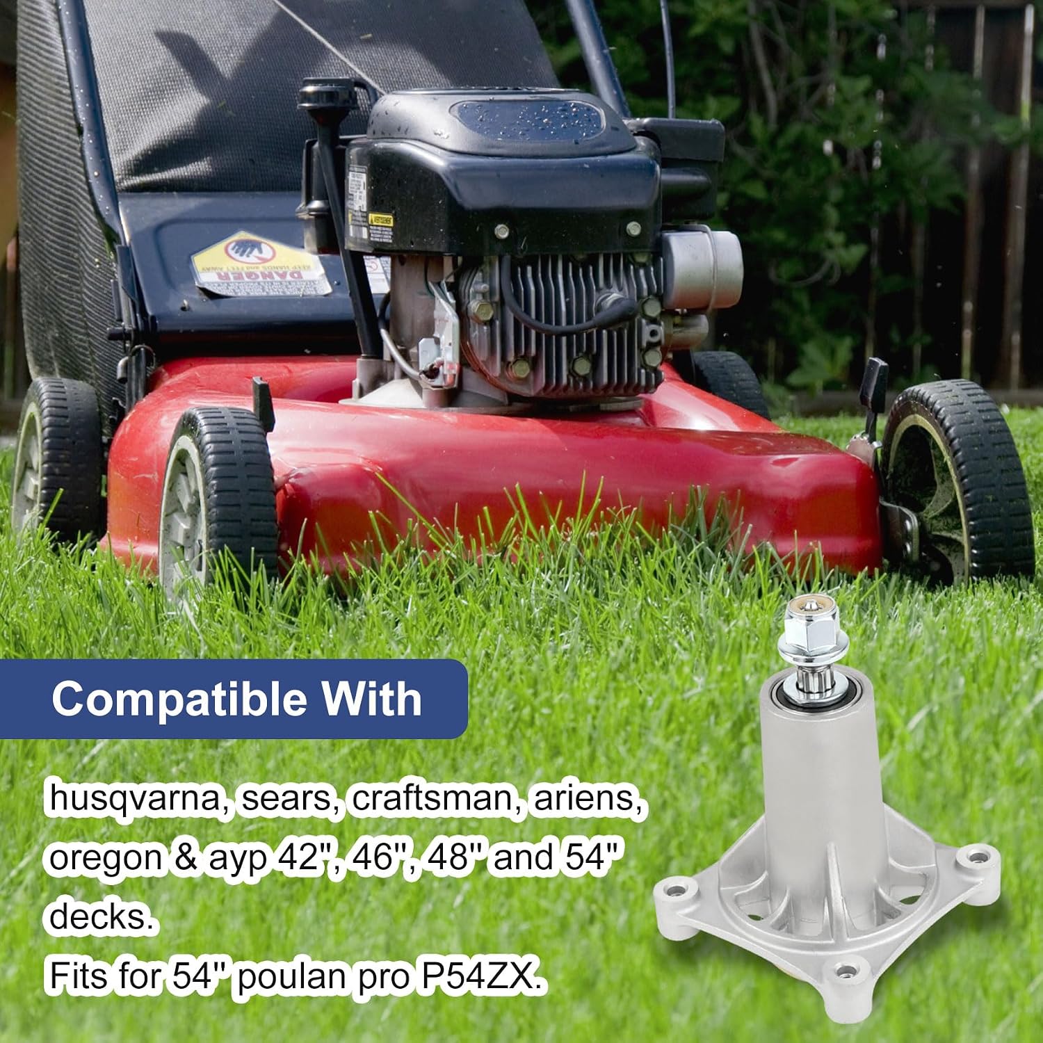 187292 192870 532187281 532187292 567253301 587819701 587125401 Husqvarna yth22v46 yth24v48 Spindle 187292 Mandrel