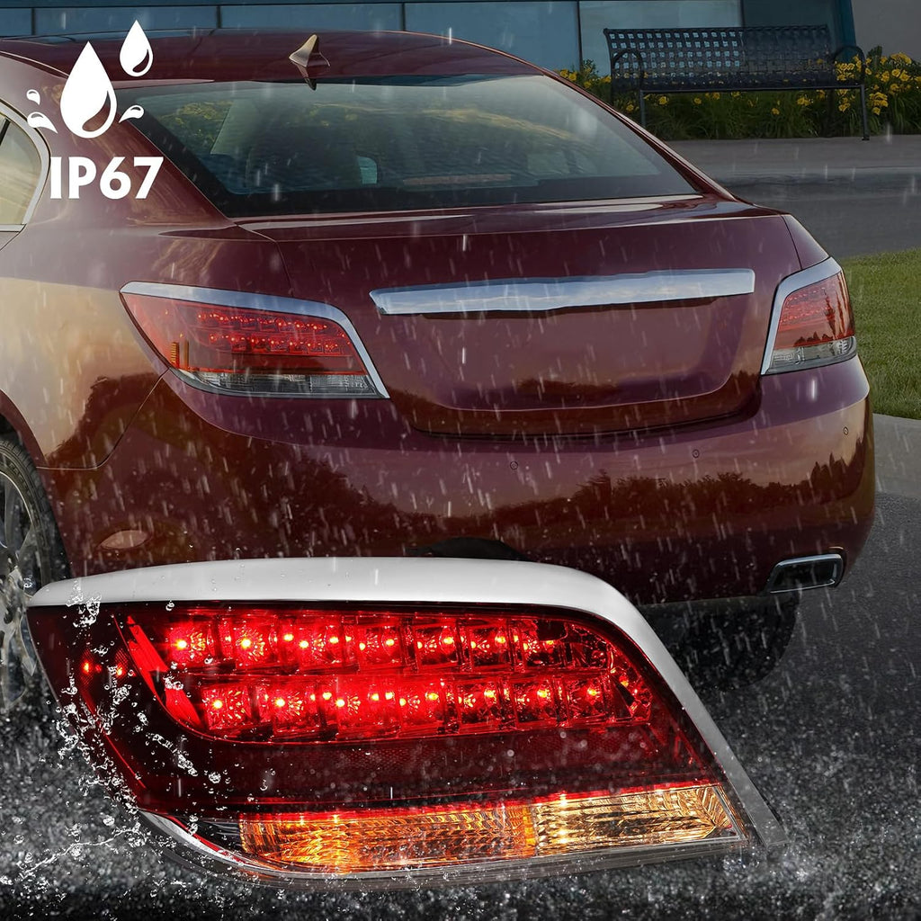 FIONE Tail Light Assembly Compatible with Buick Lacrosse 2010-2013 LH