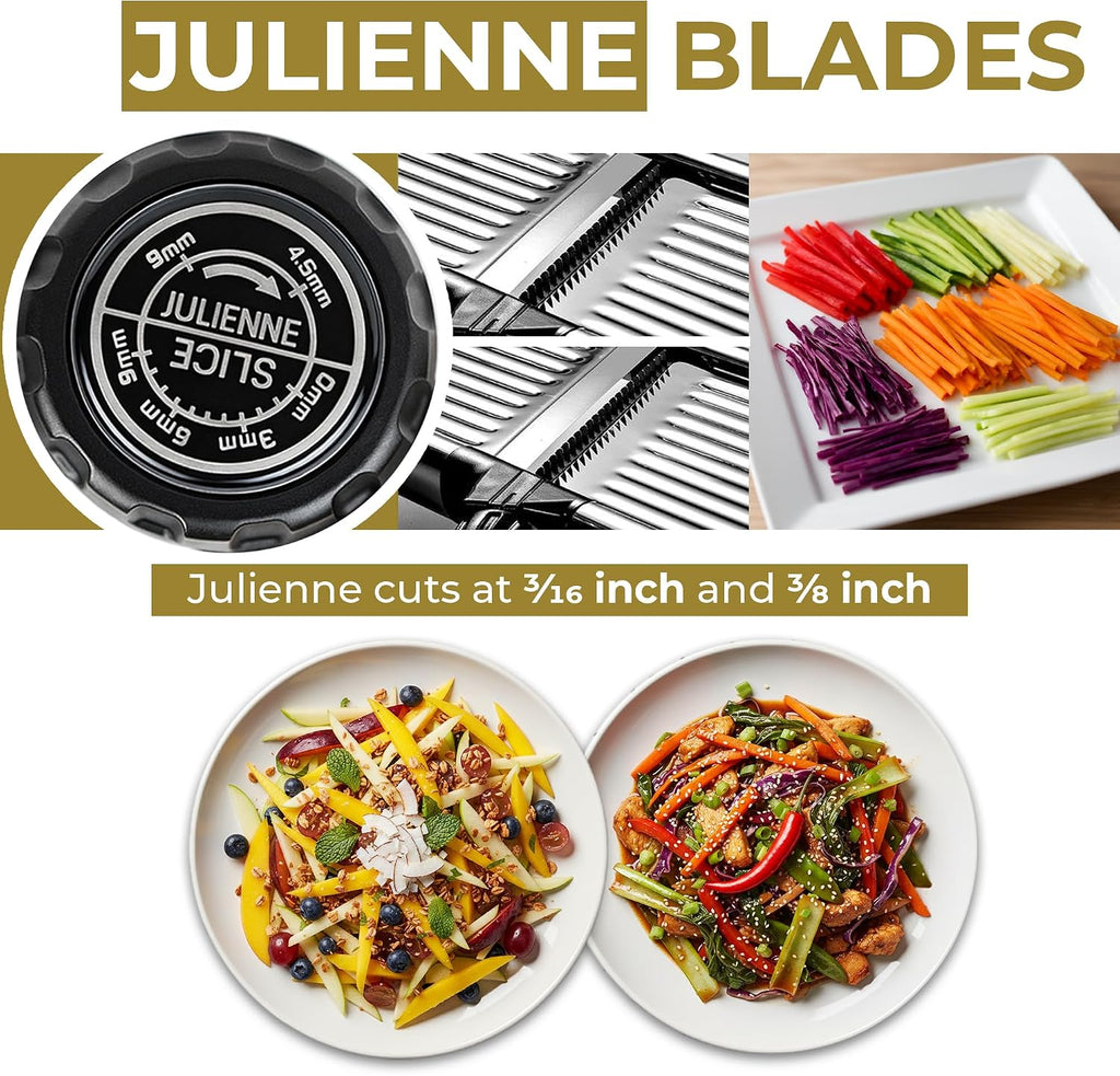 Gramercy Mandoline Food Slicer With 12 Slice Settings, LITE Edition