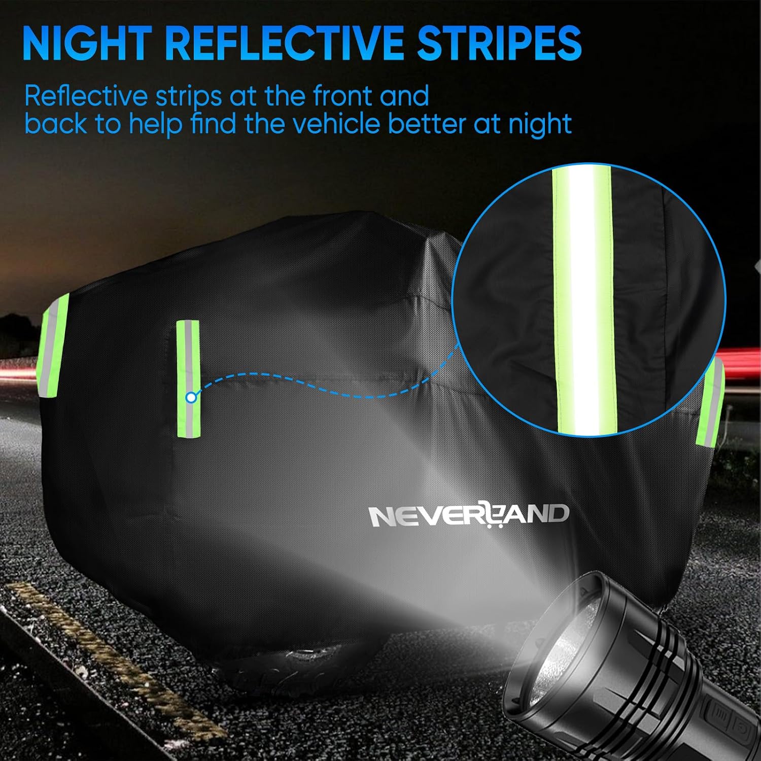 ATV Cover Waterproof Heavy Duty Quad Cover 4 Wheeler Cover XL | Outdoor Universal Storage Quad Cover All Weather
