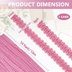 14 Yards 1/2 Inch Pink Gimp Braid Trim