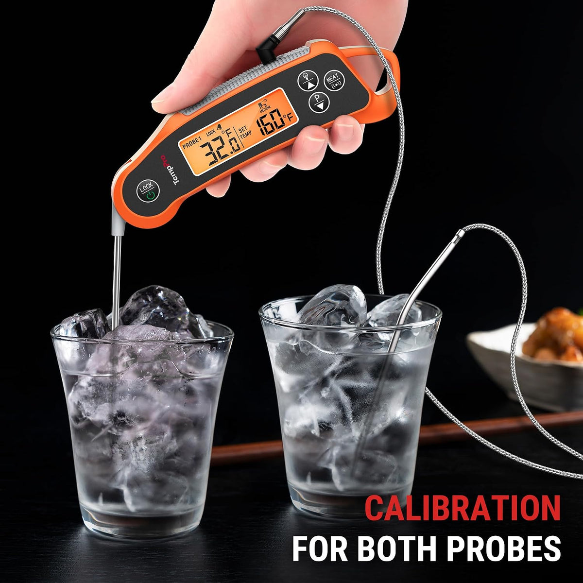 TempSwift 2 Probes Meat Thermometer Digital with 2 Display Channels
