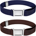 2 Pcs Kids Magnetic Belt Boys Adjustable Elastic Belt with Magnetic Buckle for Toddlers Girls