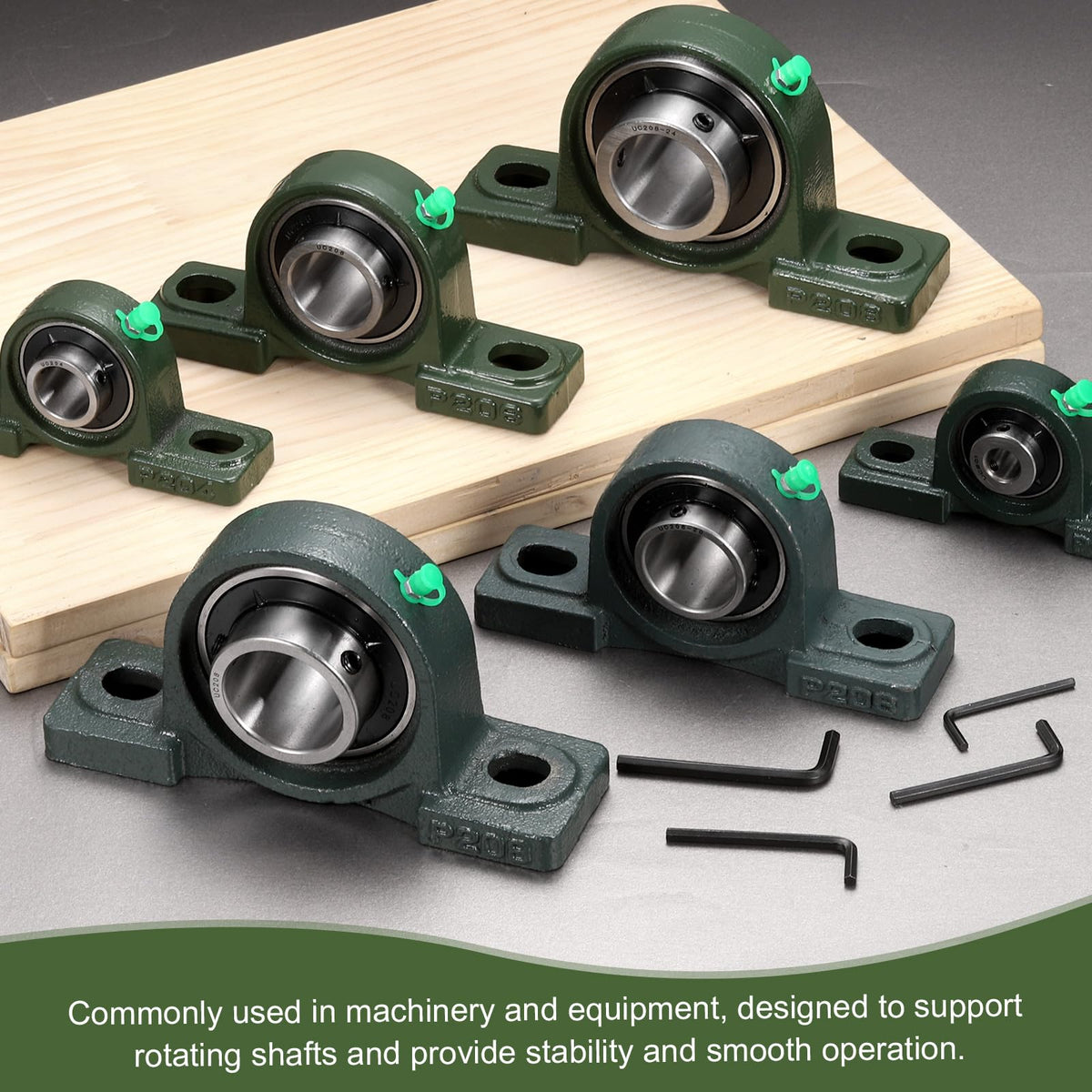 uxcell UCP206-18 Pillow Block Bearings, 1-1/8inch Bore Self Alignment