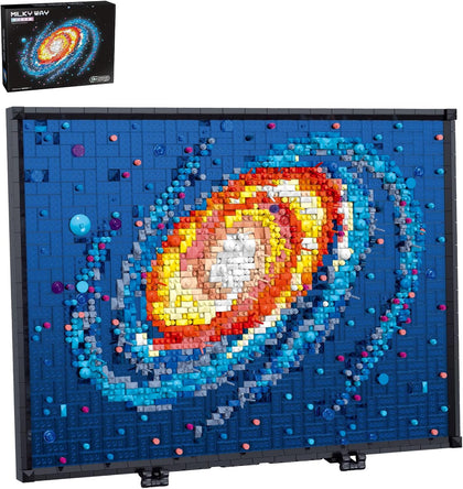 Milky Way Galaxy Micro Mini Building Block Art Model, Mini Bricks Sets Creative Ideals Gifts for 12+ Boys Girls