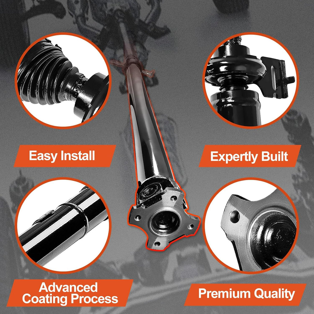 37100-42090 Rear Drive Shaft Prop Shaft Driveshaft Assembly Compatible with 2006-2019 Toyota RAV4 & 2015-2017 Lexus NX200t, 2015-2018 NX300h, 4WD AWD, Sport Utility, Replace OE 37100-42090, 936-722