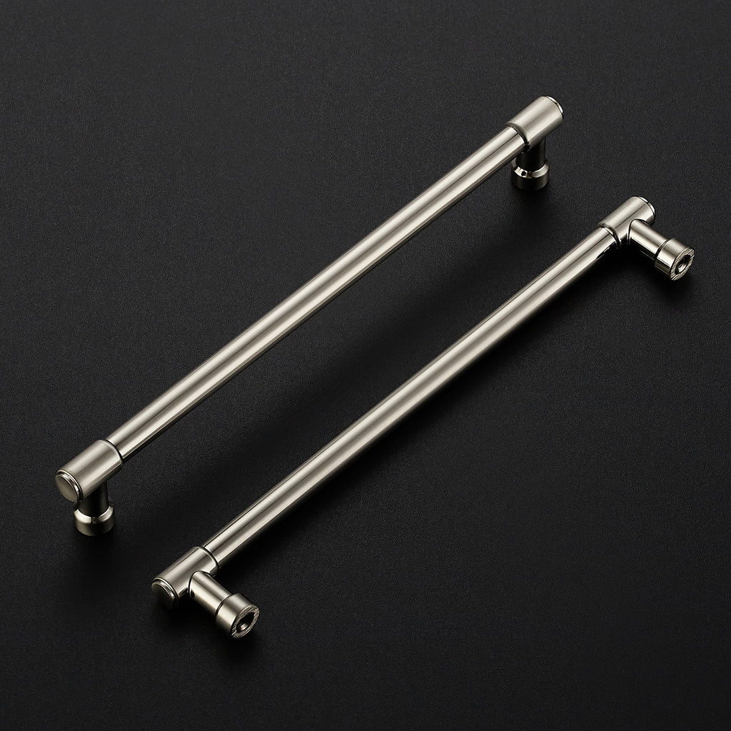 Brushed Nickel Kitchen Pulls Cabinet Handles 8 Inch 10 Pack