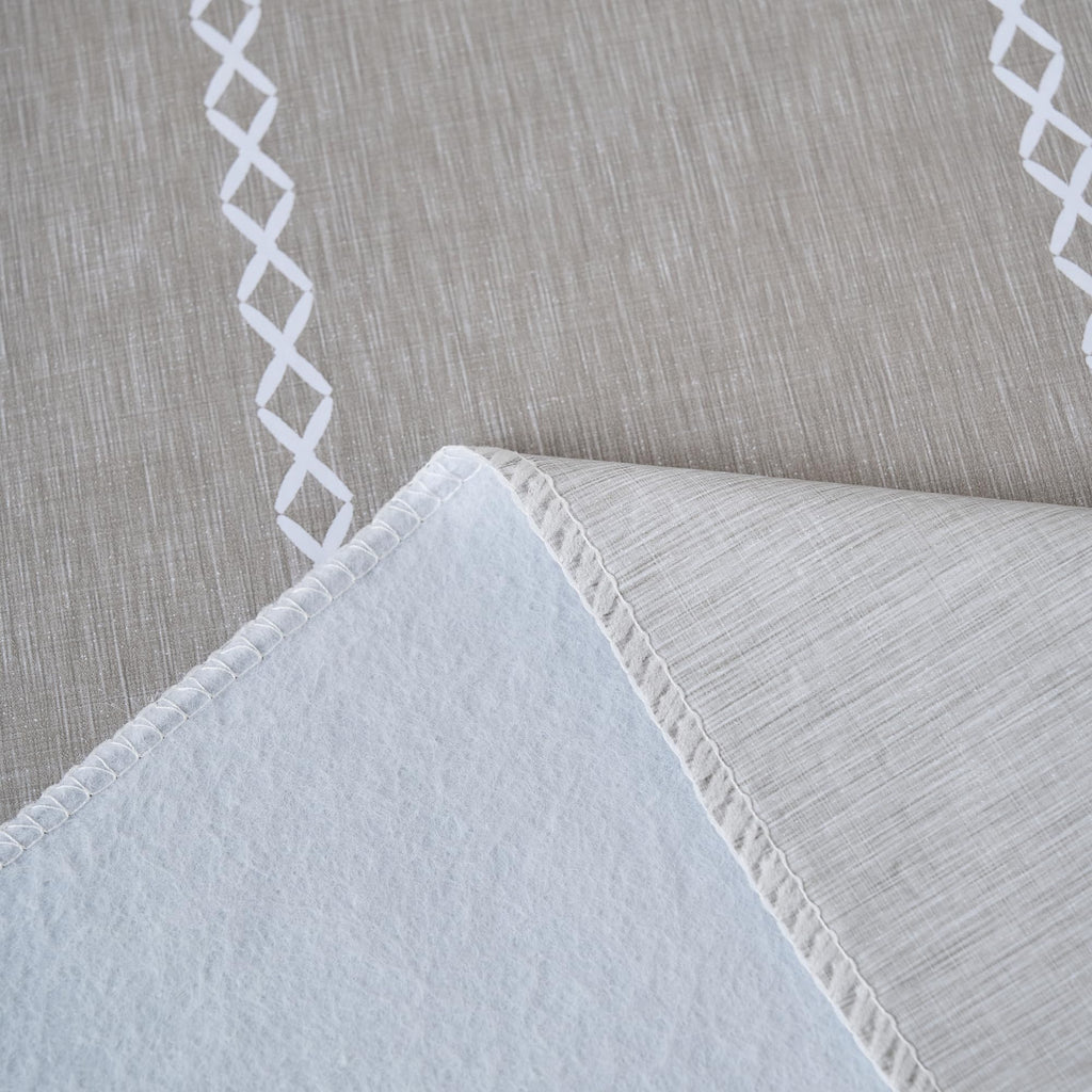 Vinyl Tablecloth 108 Inch with Flannel Backing, Rectangular PVC Table Cloth 100% Waterproof Wipe Clean Table Cover