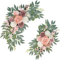 Pink Wedding Arch Flowers Set of 2