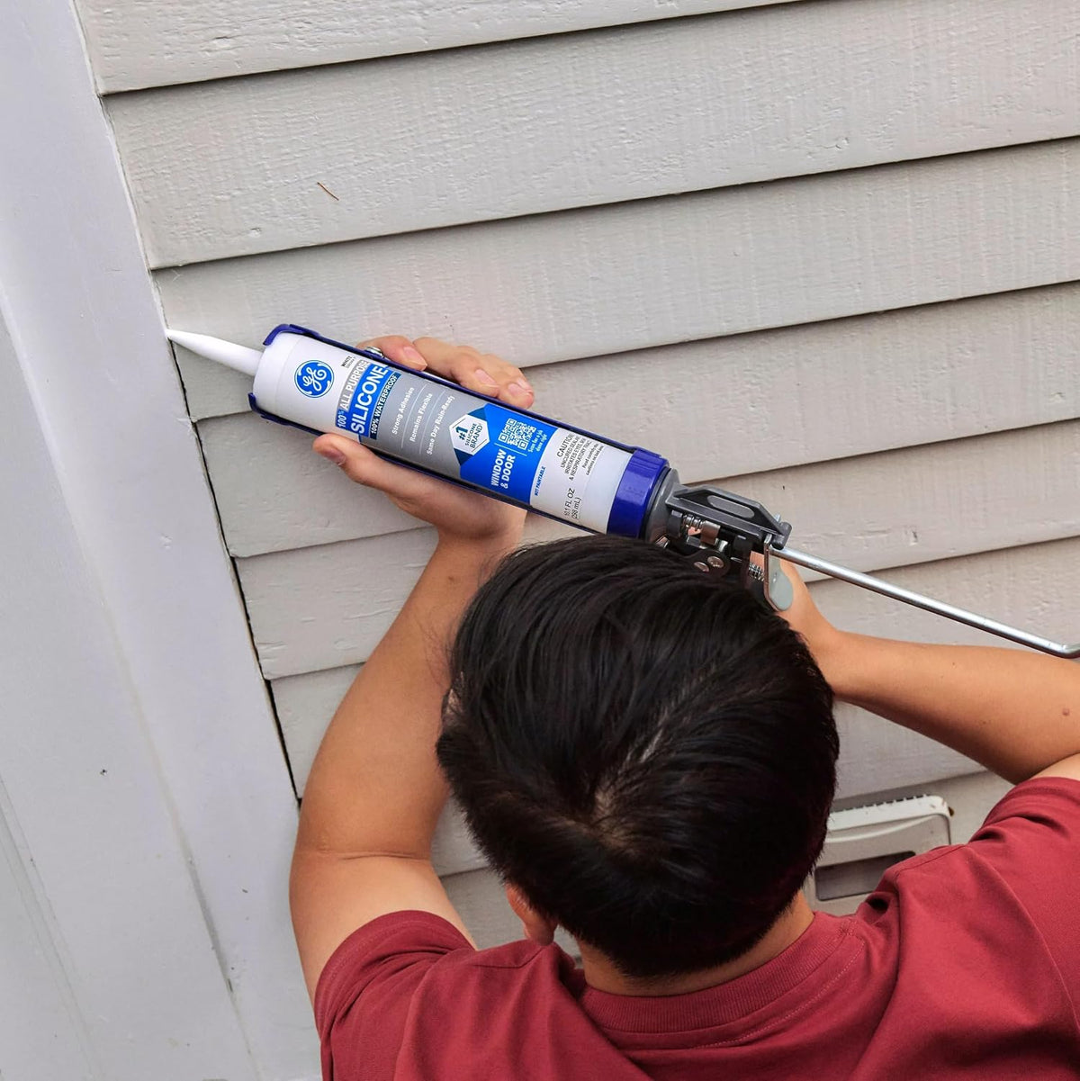 All Purpose Silicone Caulk, Clear, 10 fl oz Cartridge, 1 Pack - 100% Waterproof Silicone Sealant, Stronger Adhesion