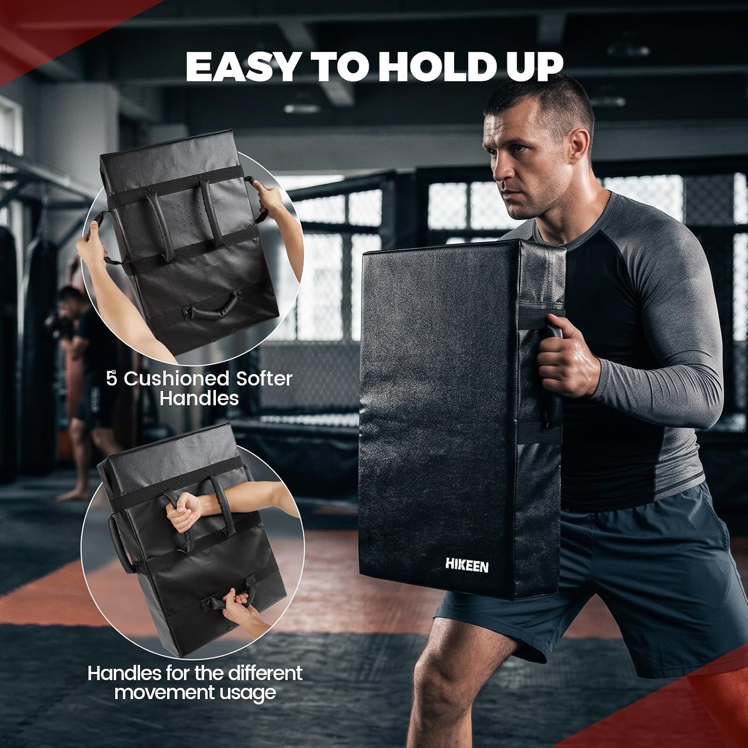 Blocking Kick Shield Muay Thai Pads, Denser Softer Foam Kick Boxing Pads for MMA, Martial Arts, Karate, Taekwondo