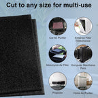 Air Filter Foam Sheet Material, 24" x 12" x 3/8" 40 PPI Filter Foam Sheet