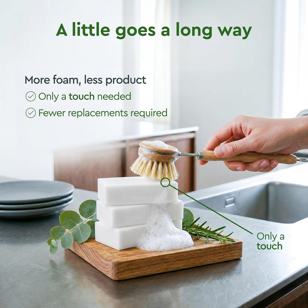 Unscented Dish Soap Bar - Value Pack of 3 Solid Soap Block 16oz - UnScented, Long Lasting, Skin Friendly