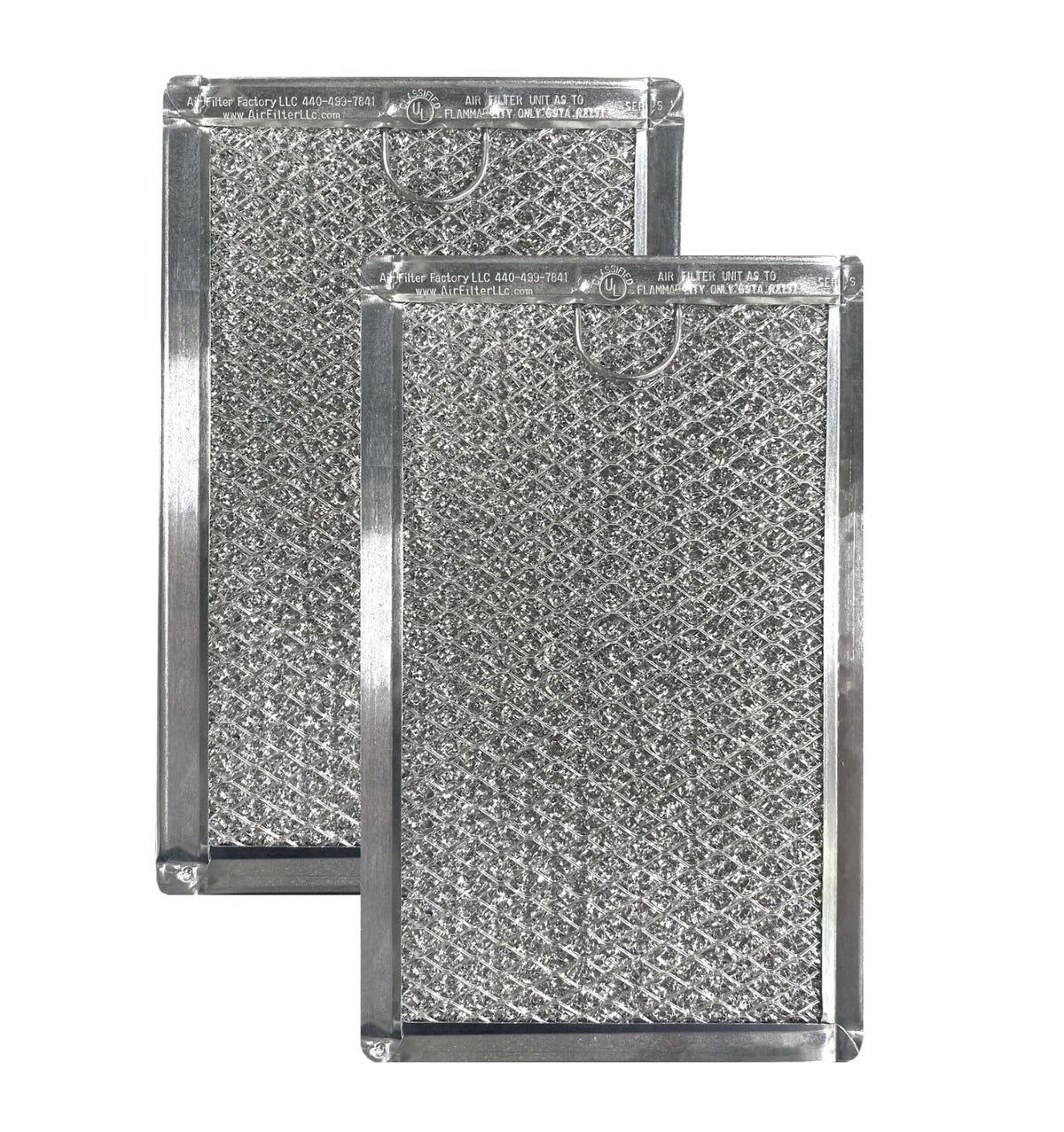 Replacement for LG 5230W1A012A Microwave Aluminum Grease Replacement Filters 2 Pack