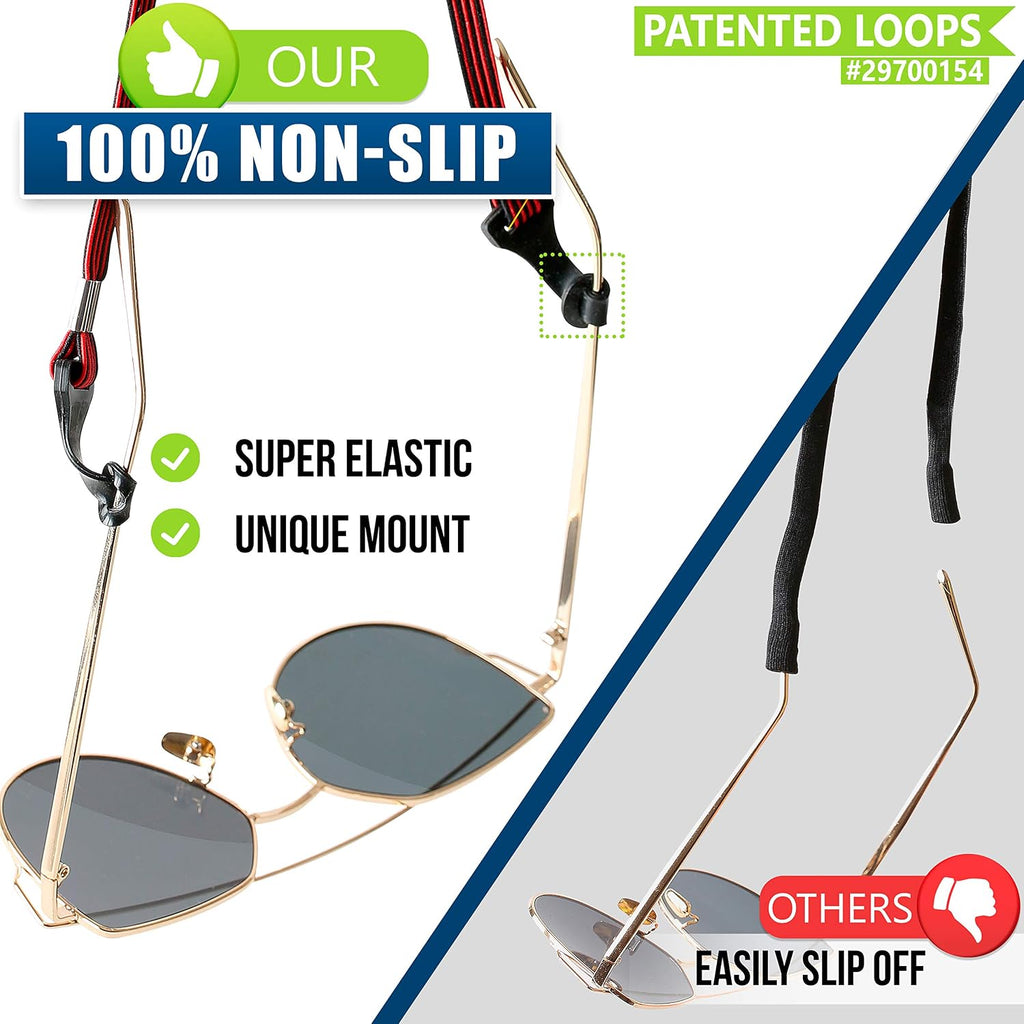 Eye Glasses String Holder Straps - Sports Sunglasses Strap for Men Women - Eyeglass Holders Around Neck - Glasses