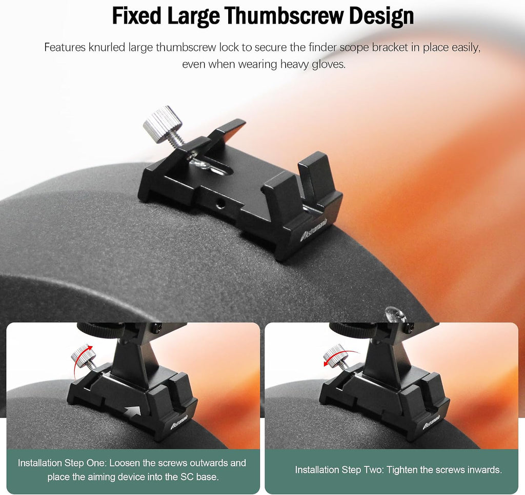 Finder Scope Dovetail Mounting Base Fit for Schmidt-Cassegrain | Telescope Finder Base Aluminum, Vixen Dovetail Bar