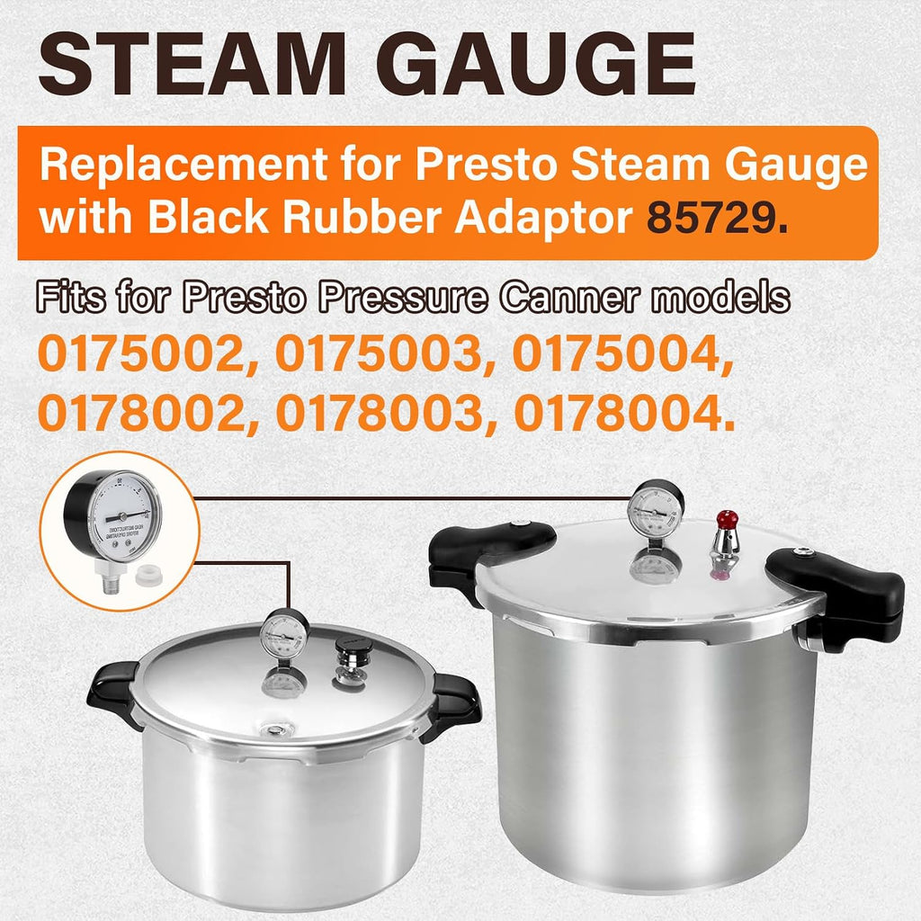 85729 Pressure Canner Steam Gauge Replacement for Presto Pressure Cooker