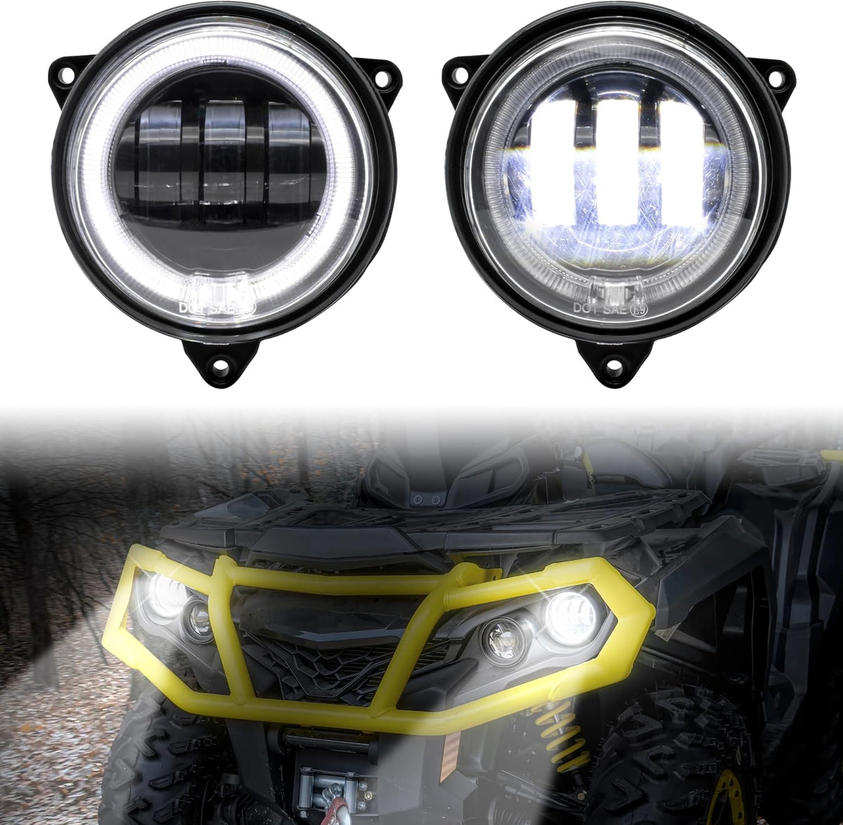LED Headlights for Outlander 500 650 800 850 1000 2012-2022（2 PCS）
