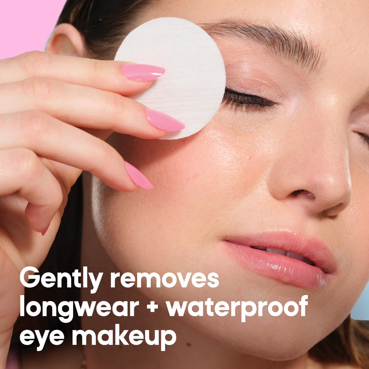 Longwear & Waterproof Eye Makeup Remover Pads, 120 Count