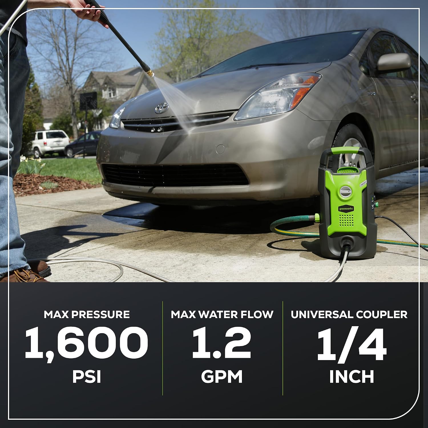 1600 PSI (1.2 GPM) Electric Pressure Washer