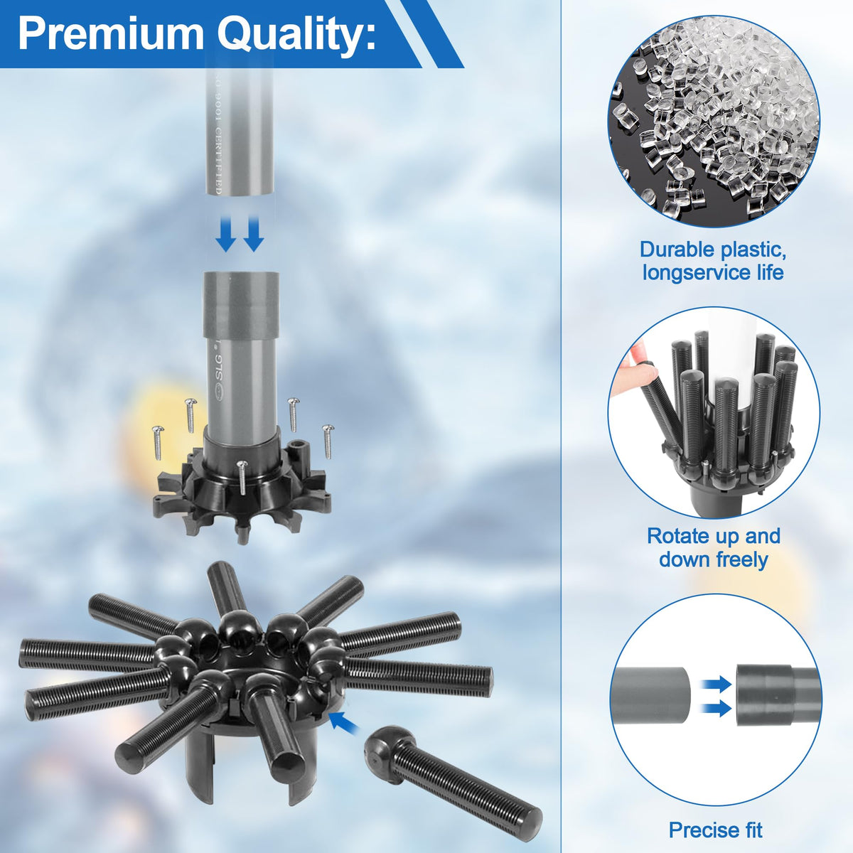 SX180DA Lateral Assembly with Center Pipe Replacement for Hayward Pro