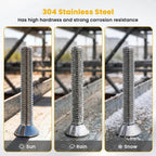 1/4-20 x 1 Flat Head Socket Cap Screws Countersunk Bolts, Allen Socket Drive, Stainless Steel 18-8 (304), Bright Finish, 50 PCS